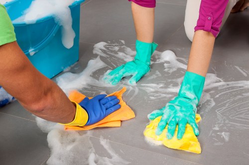 Cleaning a residential facade in Earlscourt with careful surface treatment