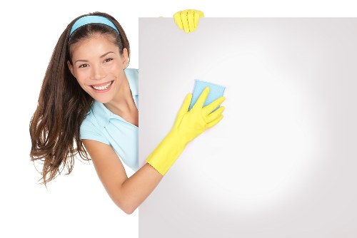 Local cleaners preparing an apartment for handover in Earlscourt